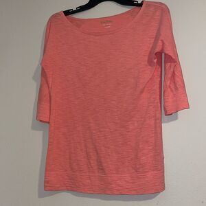 Lilly Pulitzer 3/4 Sleeve Coral Blouse
